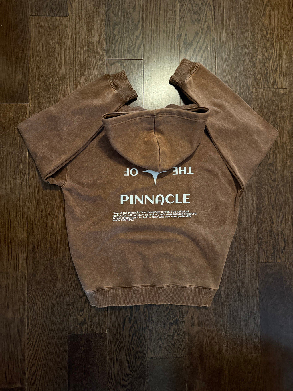 Top Of The Pinnacle - Acid Wash Hoodie