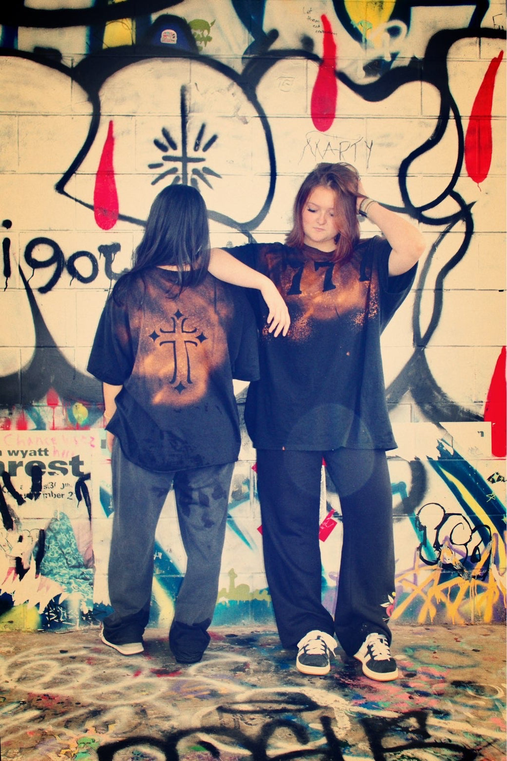 777 Cross Baggy Shirt